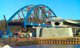 Oderbrücke, Einschimmen Neue Strombrücke